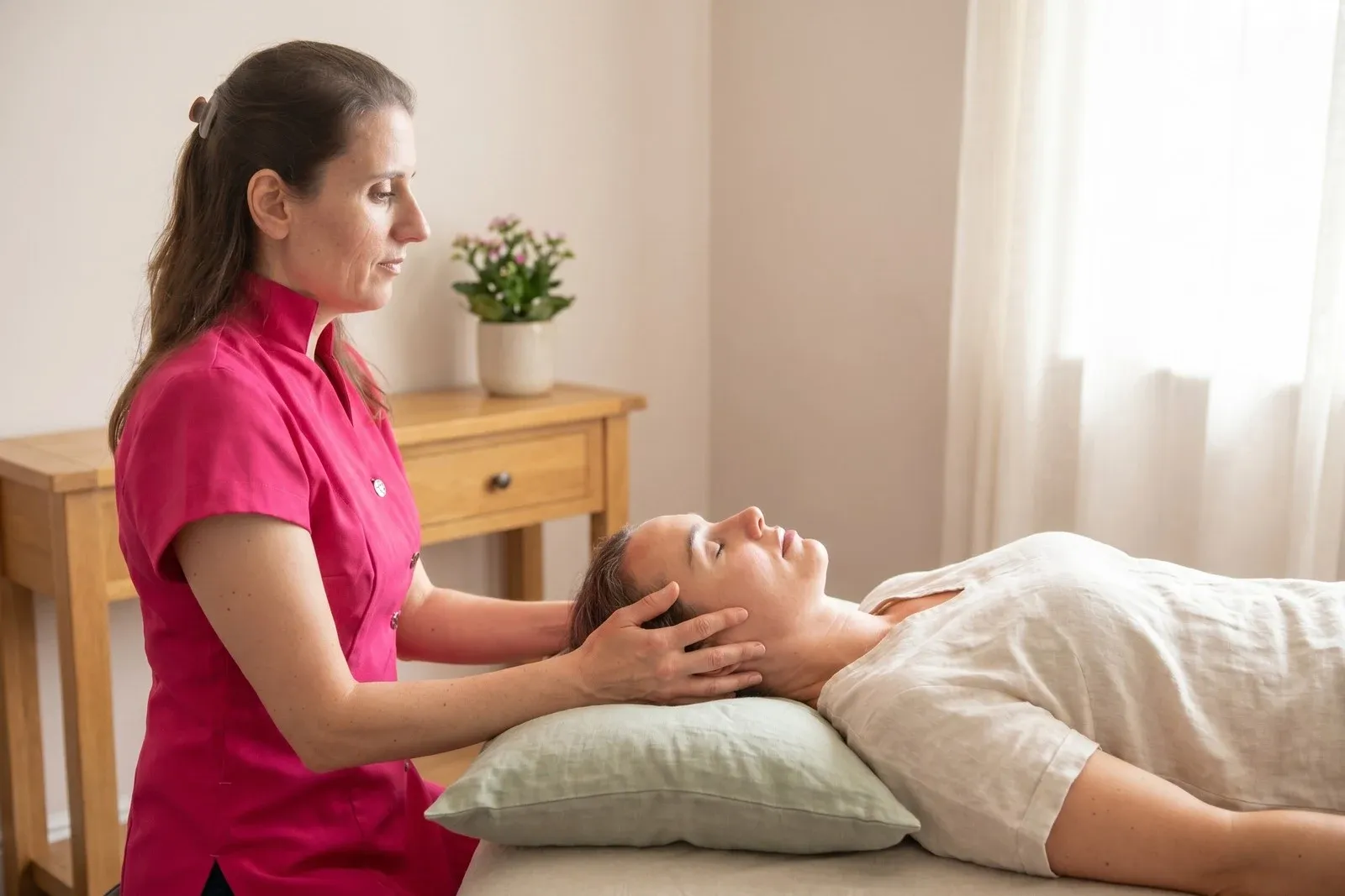 Craniosacral therapy session at ProActive Therapies in Honingham