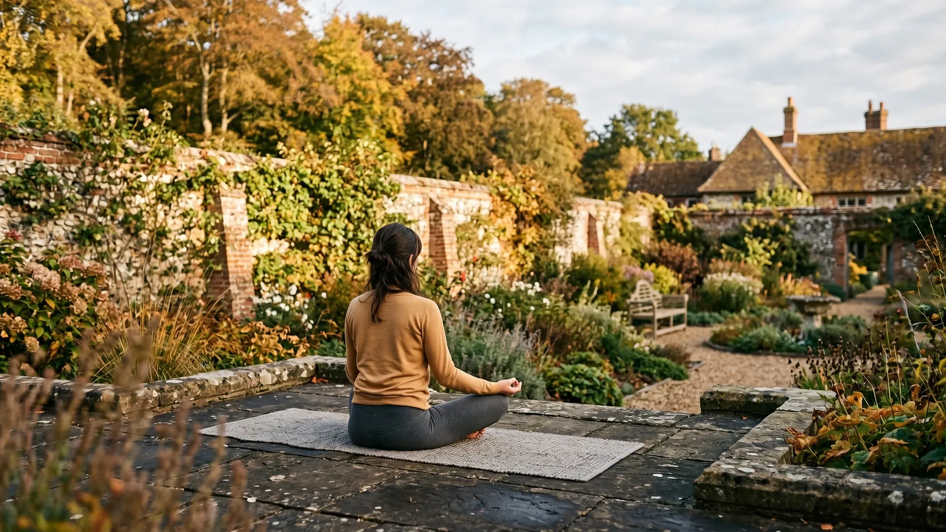 Walled gardens at West Lexham Estate, Norfolk