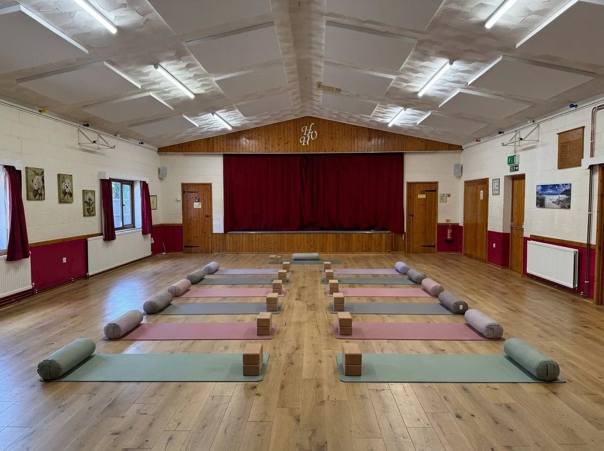 The room at Honingham Village Hall, from the doorway