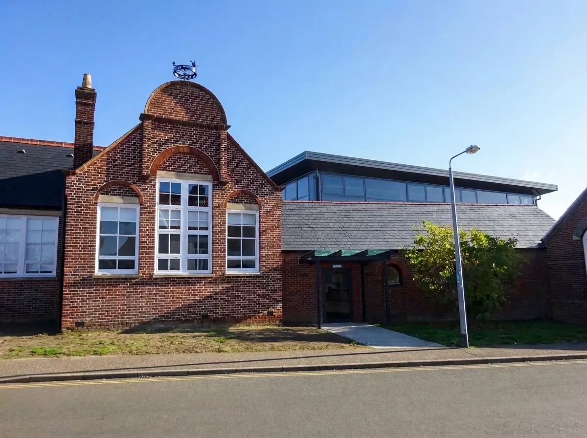 The outside of Sprowston Diamond Centre, where you arrive